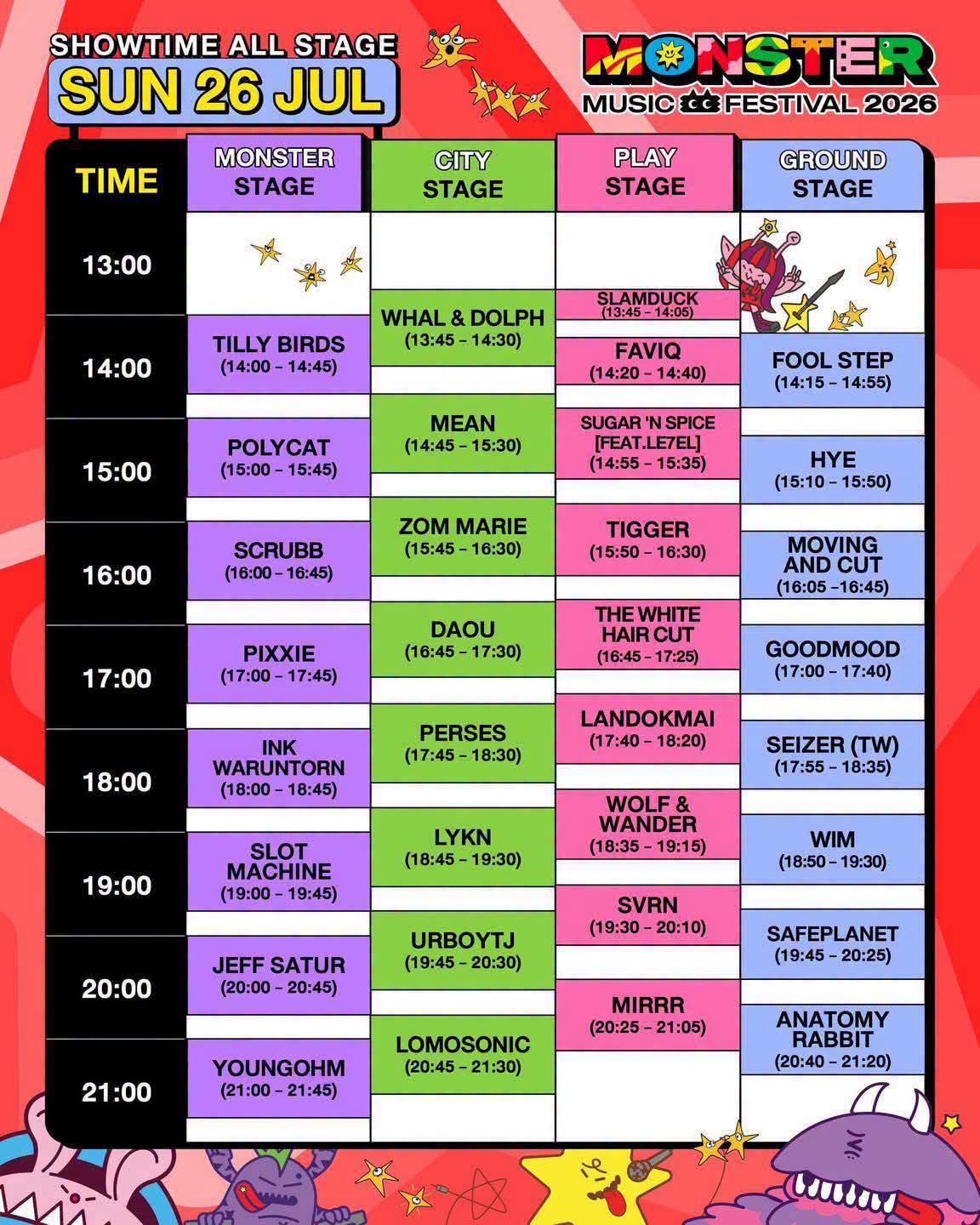 SUN 26 JUL